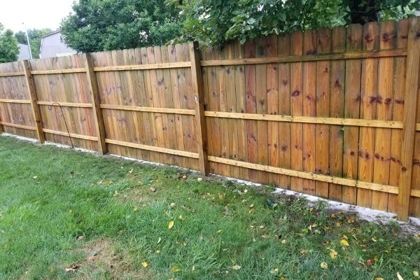 after fence pressure washing